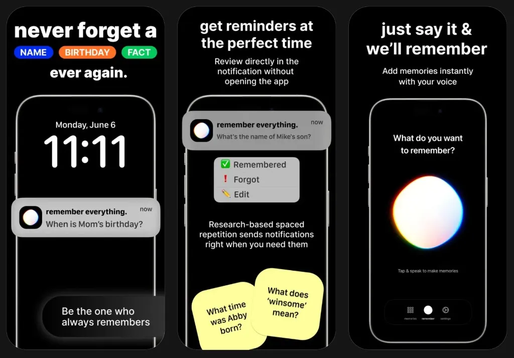 remember everything. preview
